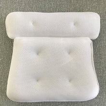 Load image into Gallery viewer, SPA Non-Slip Bath Pillow with Suction Cups Bath Tub Neck Back Support Headrest Pillows Thickened Home Cushion Accersory jacuzzi
