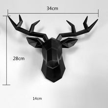 Load image into Gallery viewer, 17*14 Inch,Deer Head Resin Statue Wall Decoration,Deer Model Figurine Christmas Room Decor,Sculpture Home Decoration Accessories
