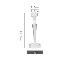 Load image into Gallery viewer, Vintage Glass French Style Candlestick Crystal Glass Candle Holders Simple Wedding Romantic Candlelight Dinner Home Decoration
