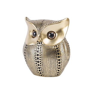 Nordic Style Owls Ornament Owl Resin Craft Bird Miniatures Figurines Decorative Figures for Home Decor Office Decoration