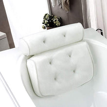 Load image into Gallery viewer, SPA Non-Slip Bath Pillow with Suction Cups Bath Tub Neck Back Support Headrest Pillows Thickened Home Cushion Accersory jacuzzi
